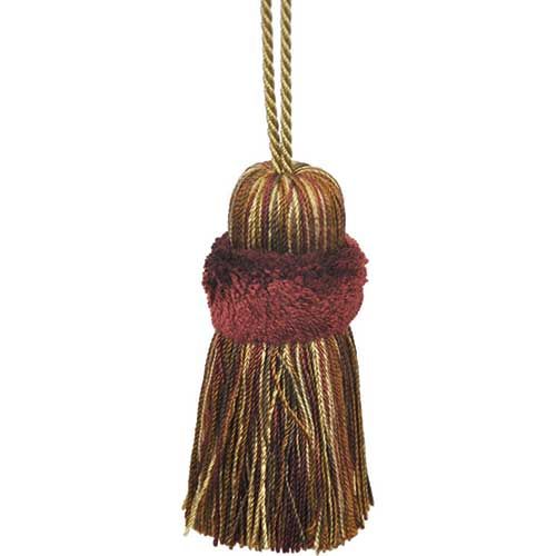 Fairville - 3" Long PILLOW TASSEL (6pcs Per Order) - BT-5006-88/16 Dark Brick and Sable