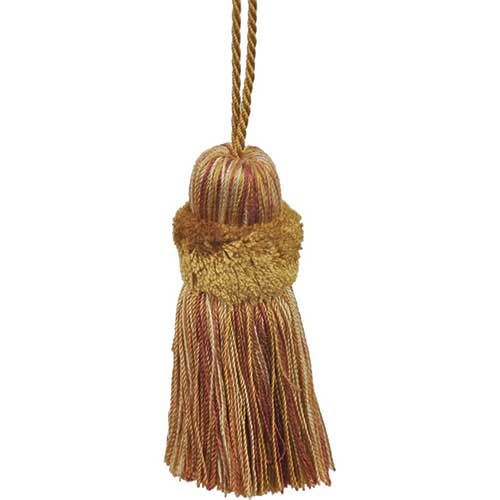 Fairville - 3" Long PILLOW TASSEL (6pcs Per Order) - BT-5006-88/61 Dark Brick and Mocha