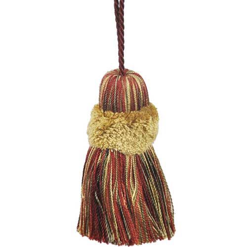 Fairville - 3" Long PILLOW TASSEL (6pcs Per Order) - BT-5006-88/83 Dark Brick and Bronze