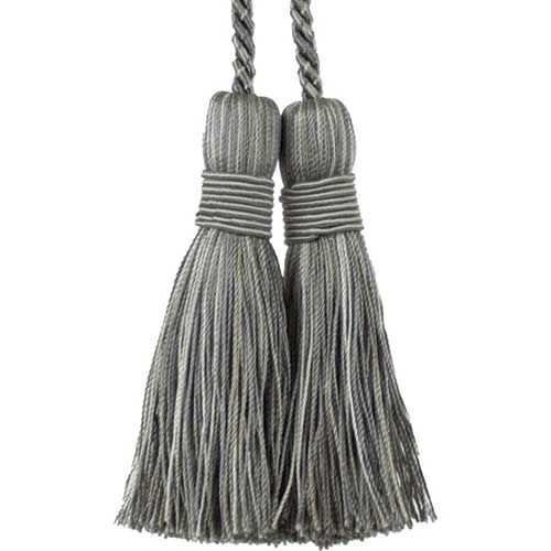 Mulberry Collection - 3 1/2" length CHAIR TIE TASSEL - BT-6003-49 Metal Grey