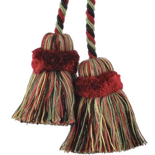 The Newport Collection Chair Tie in Black and Olive - 2 pieces