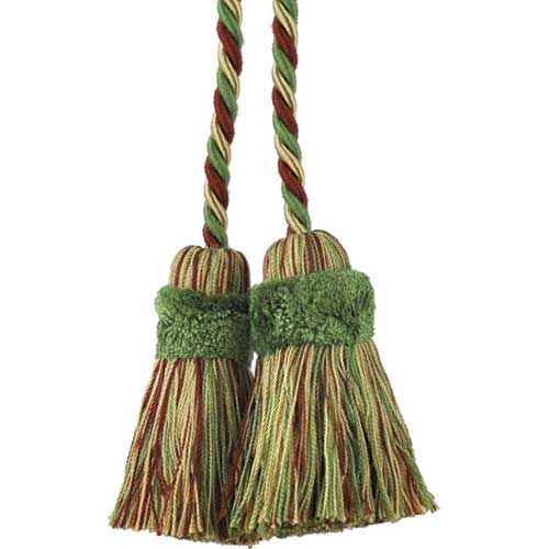 The Newport Collection Chair Tie in Mocha and Mint Green - 2 pieces