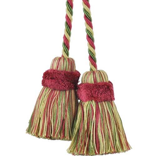 The Newport Collection Chair Tie in Dark Brick and Olive - 2 pieces