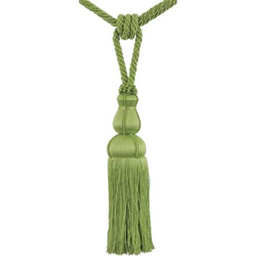 Colors Collection - 10" Length SINGLE TASSEL TIEBACK - BT-6008-14 Lime