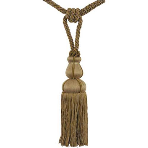 Colors Collection - 10" Length SINGLE TASSEL TIEBACK - BT-6008-16 Sable