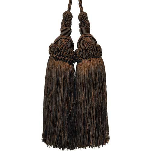 Milante Collection - 8 1/2" Length TASSEL CHAIR TIE - BT-623-06 Brown
