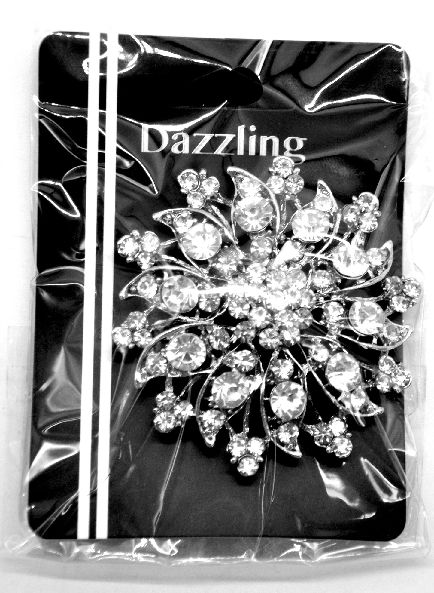 Belagio Enterprises - Rhinestone Brooch - 2 1/2" W x 2 1/2" L - BW-149