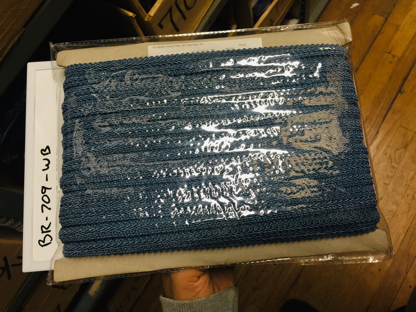 French Gimp - 1/2" Width (50 Yard Roll) - BR-709-WB Williamsburg Blue