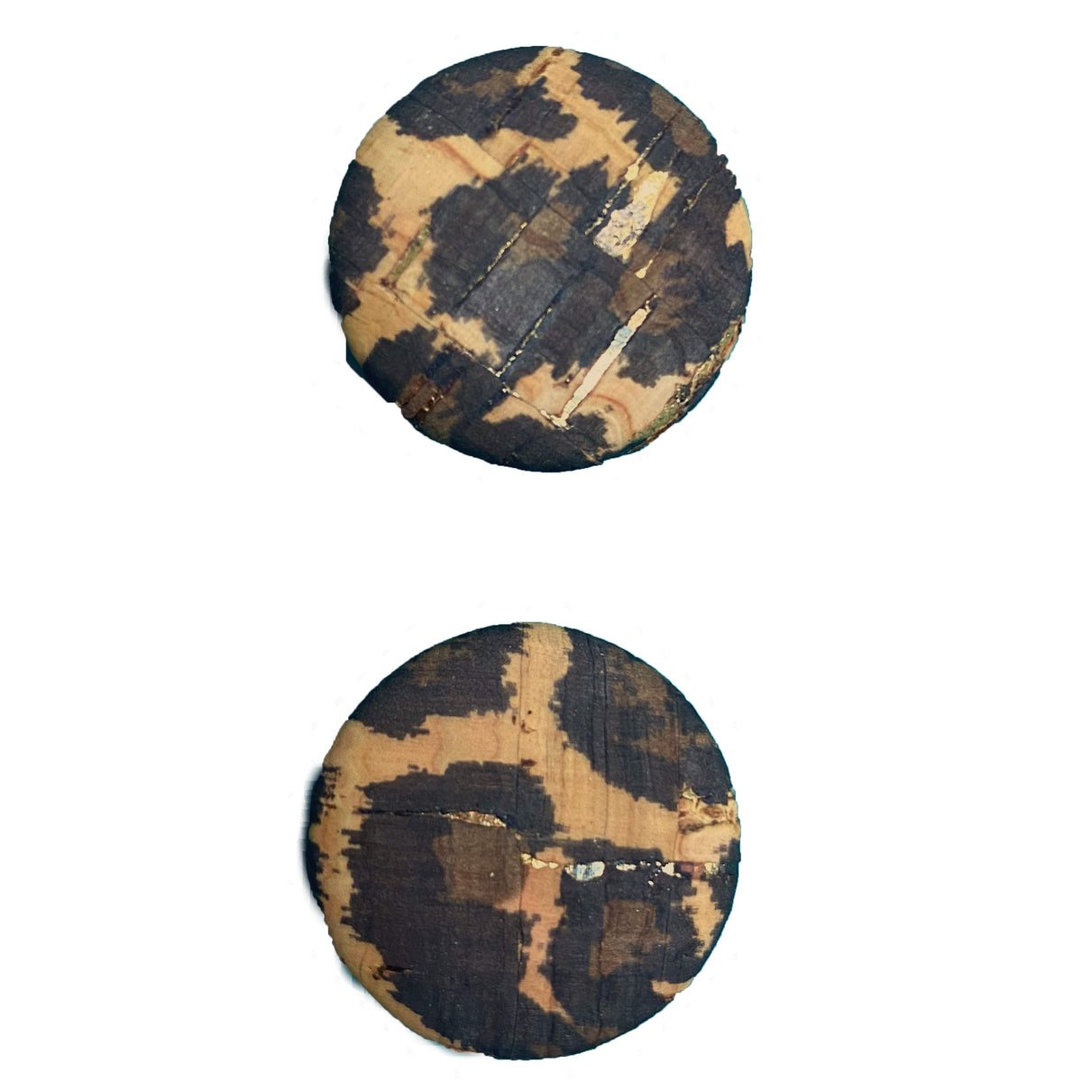 Natural Cork Buttons - Small and Large - 3 Card Pack