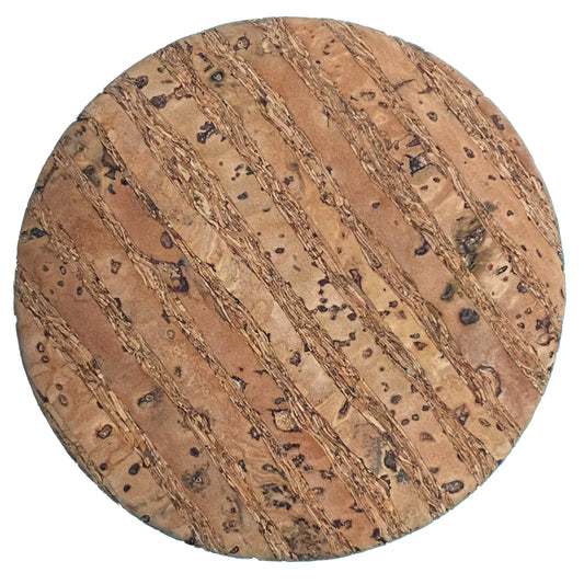 Cork Buttons (Natural 94) - 2 Inch Large - BCB-94L (One Piece Card)