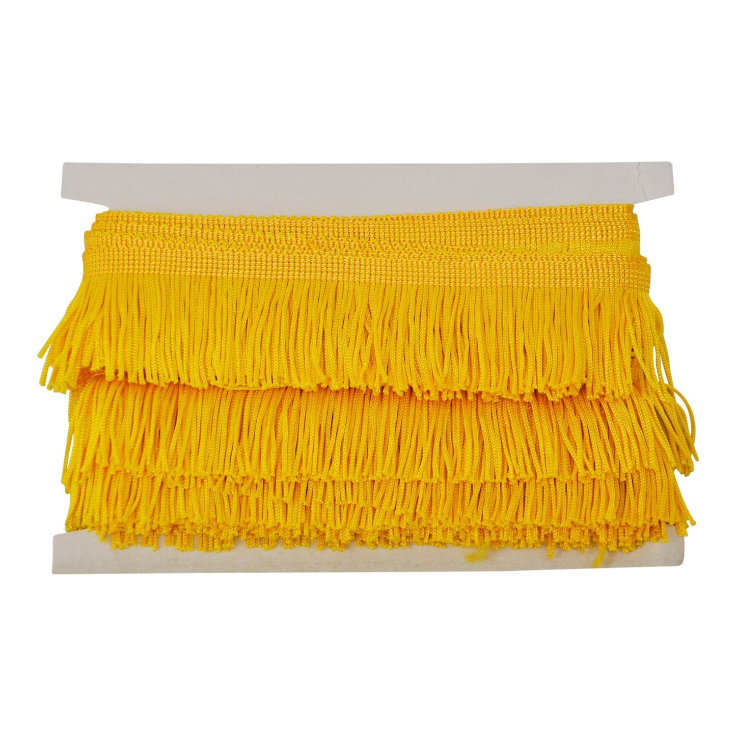 Belagio Enterprises 2" Chainette Fringe Trim, 10-Yard Roll – Yellow – for Costumes, Apparel & Home Decor