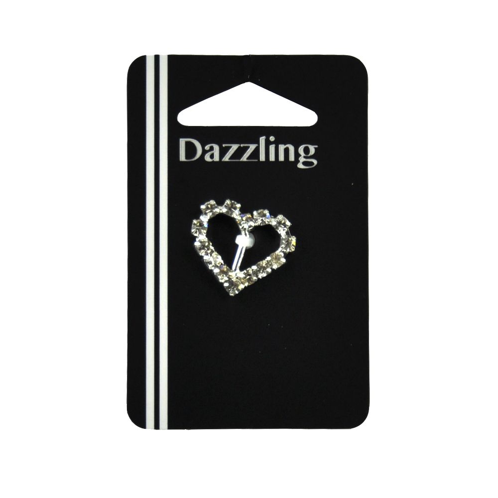 Belagio Enterprises - 3/4" x 3/4" Dazzling Rhinestone Buckle (6pcs Per Order)- BBR-107 Silver