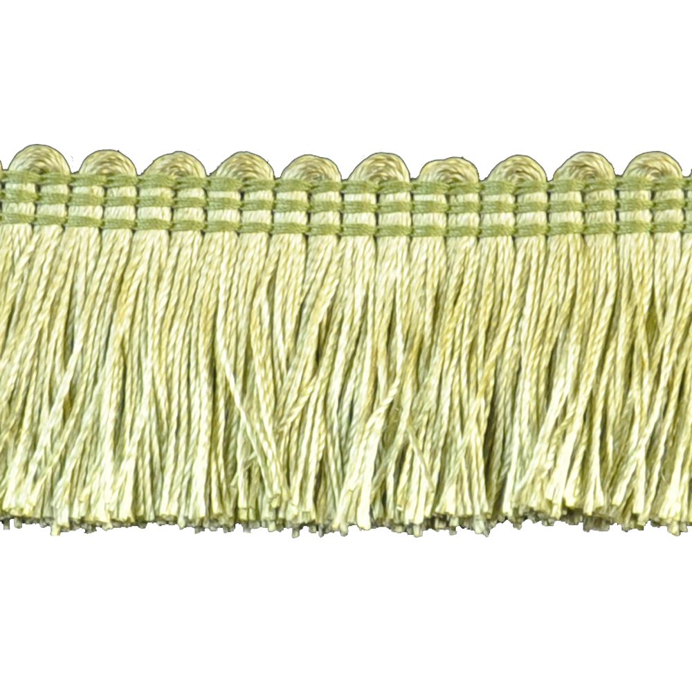 Basics Collection 1 1/2" Brush Fringe (25 YD ROLL) in Celery - BF-4900-41.