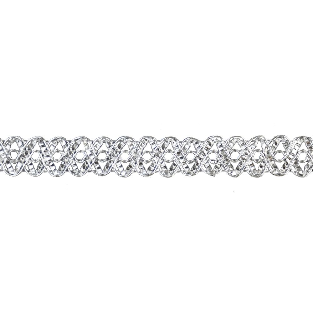 Metallic Gimp Trim - 5/8" Width (25 Yard Roll) - BG-2007-11 Silver