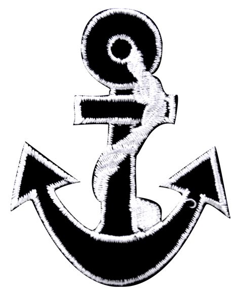 Belagio Enterprises - Assorted Appliqués Black with White Lining Anchor (12pcs per Pack) - BM-5542