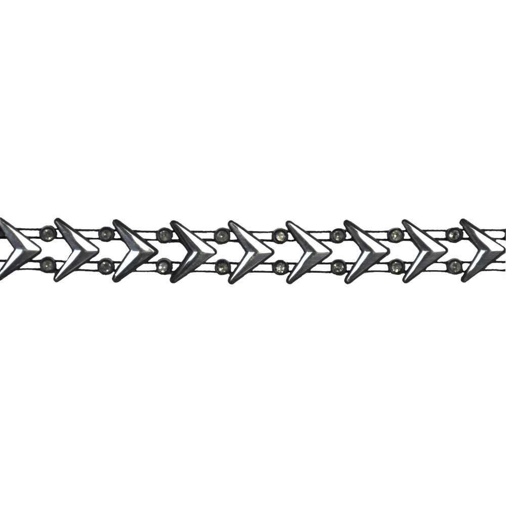 Belagio Enterprises - 5/8" Width Rhinestone Trim (10 Yard Roll) - BR-423-11 Silver