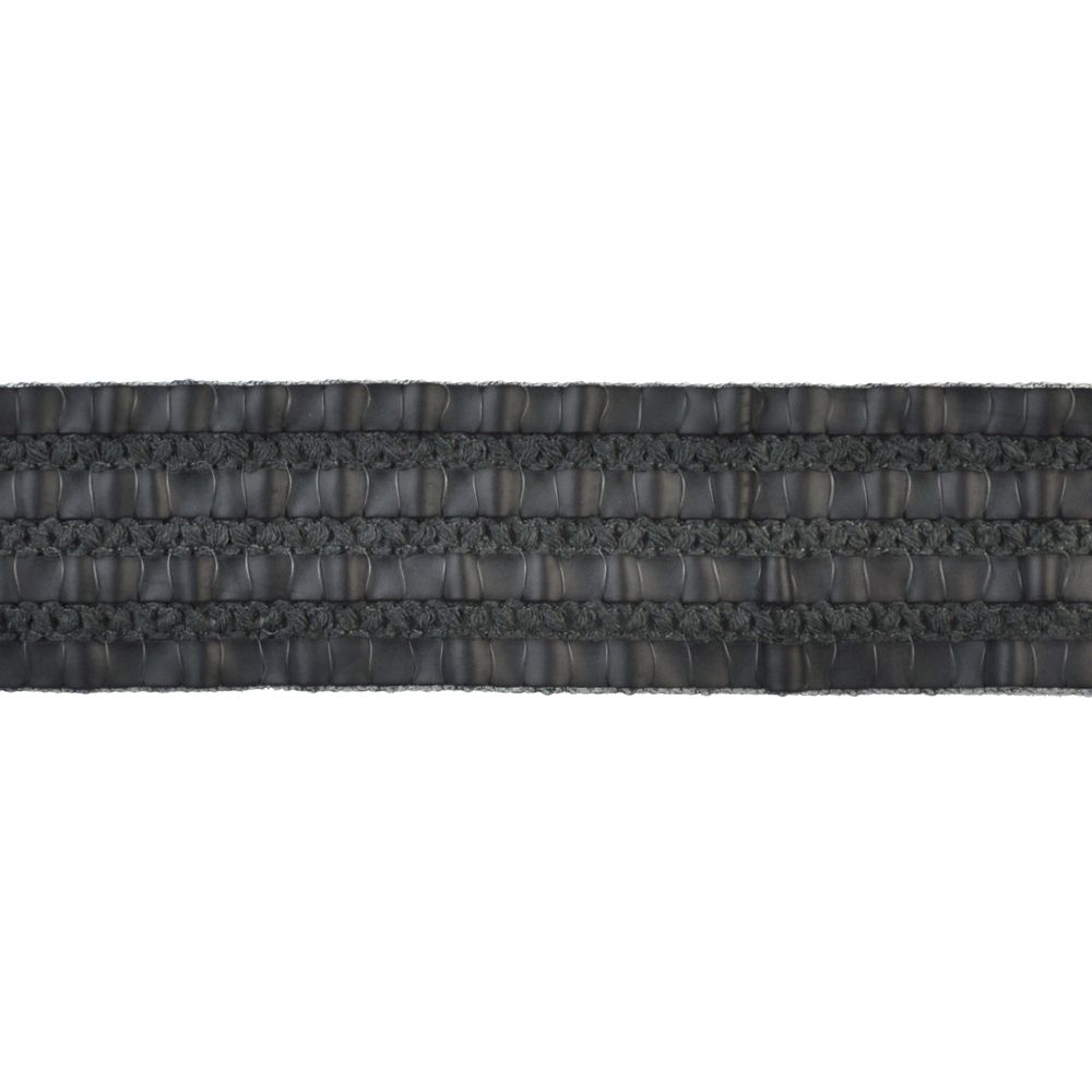 Faux Leather Woven Braid - 1 3/4" Width (15 Yard Roll) - BR-7186-02 Black