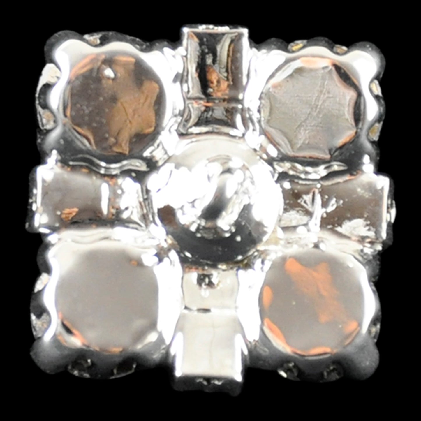 Belagio Enterprises - 3/4" Width Rhinestone Buttons (6pcs per Order) - BRB-114