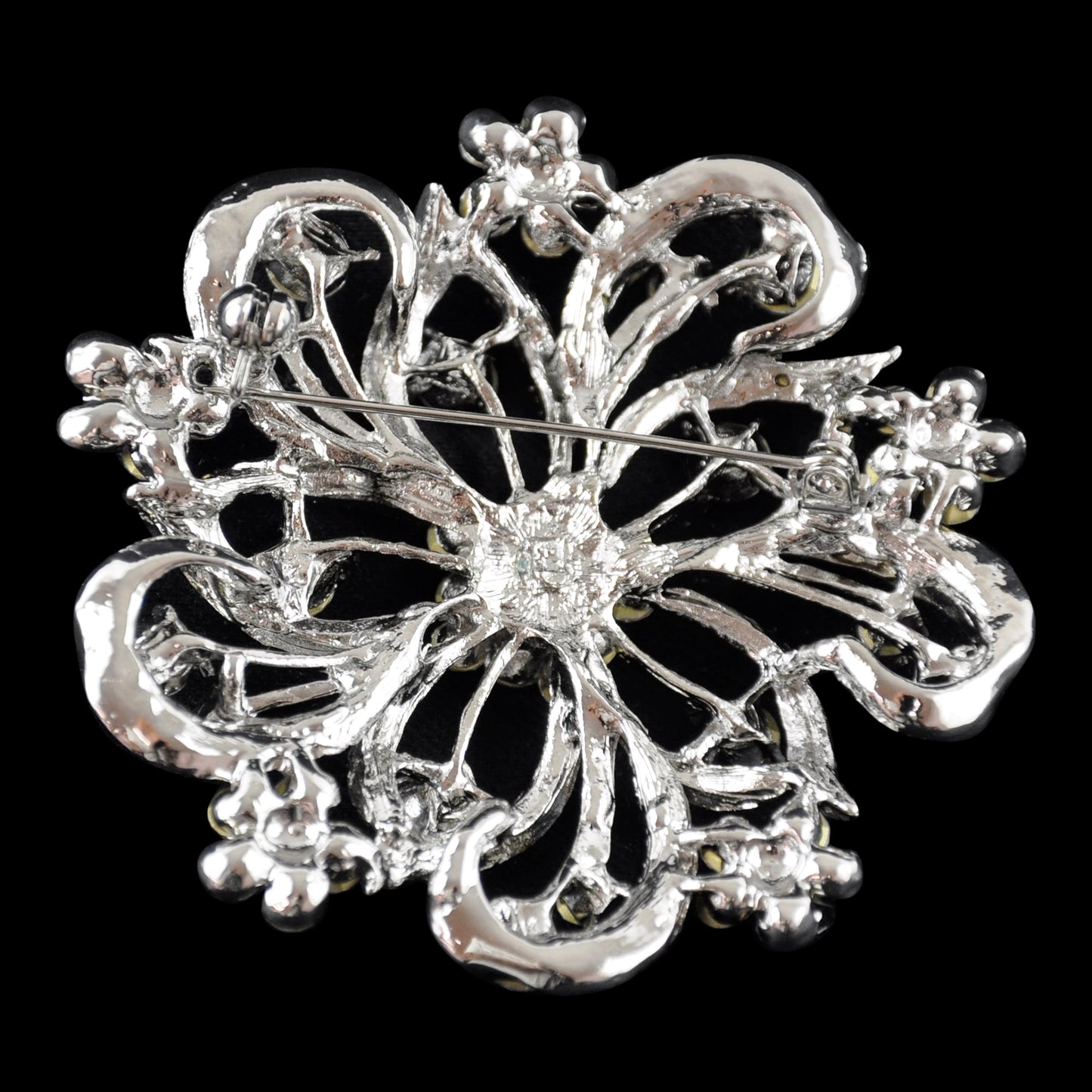 Belagio Enterprises - Rhinestone Brooch - 2 1/2" W x 2 1/2" L - BW-145