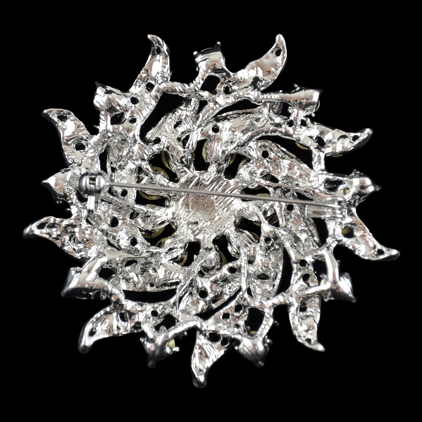 Belagio Enterprises - Rhinestone Brooch - 2 1/2" W x 2 1/2" L - BW-148