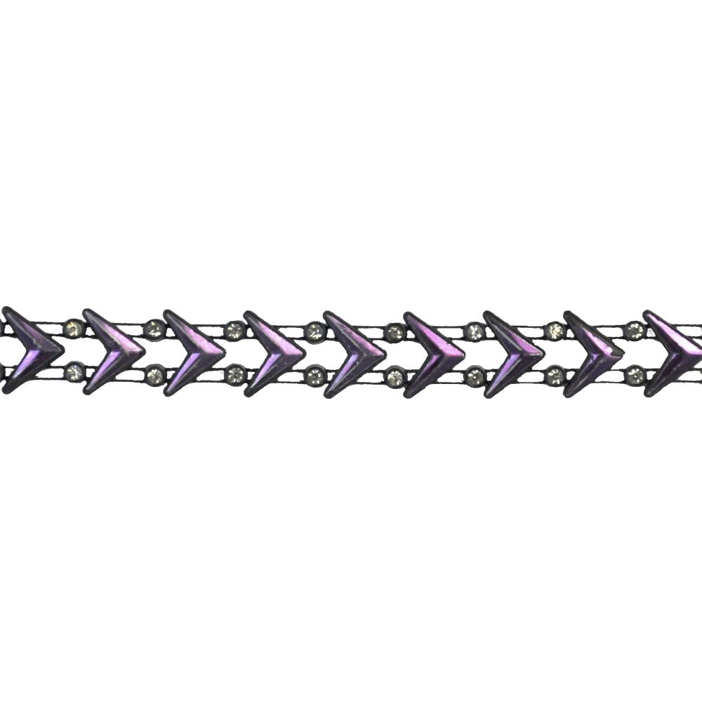 Belagio Enterprises - 5/8" Width Rhinestone Trim (10 Yard Roll) - BR-423-26 Purple