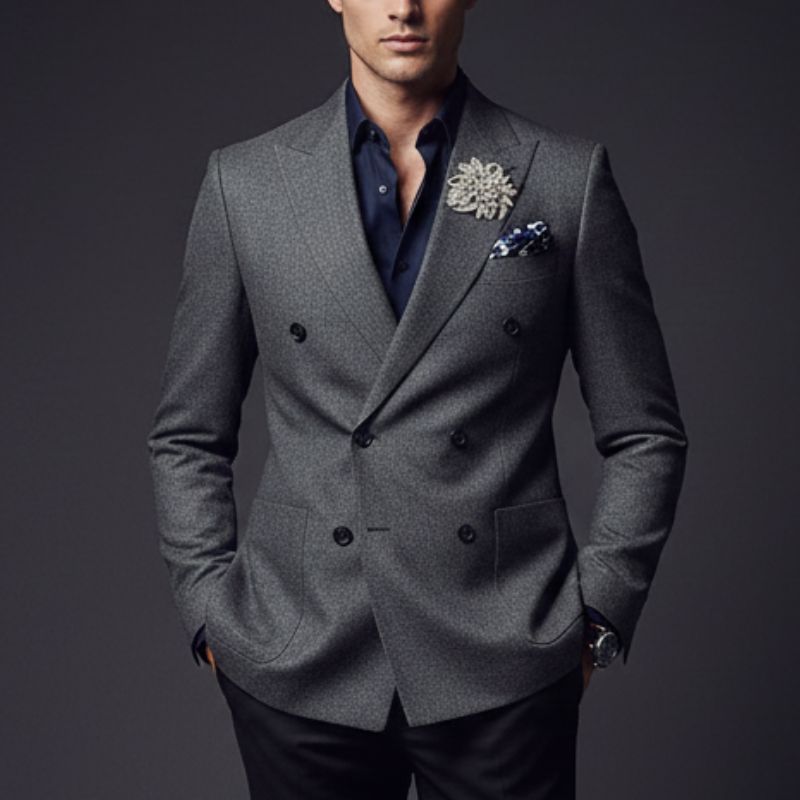 Men's Fashion Now Includes Brooches