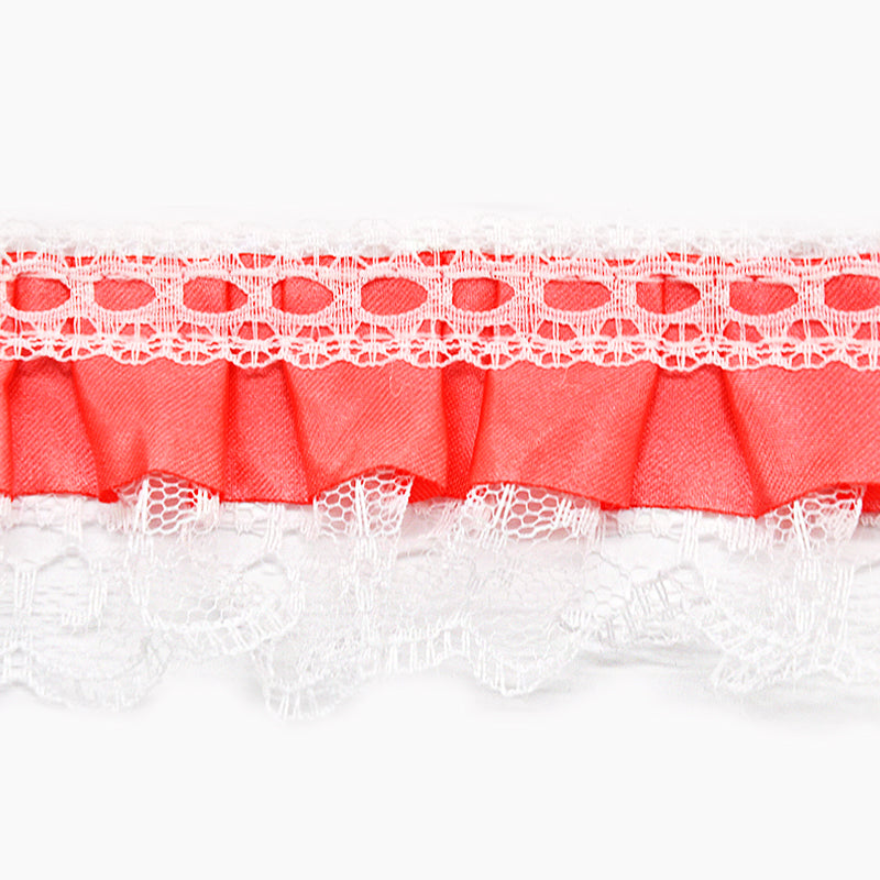 Gathered Lace with Satin Edge - 2" Width (50 YDS)-BP-200-19