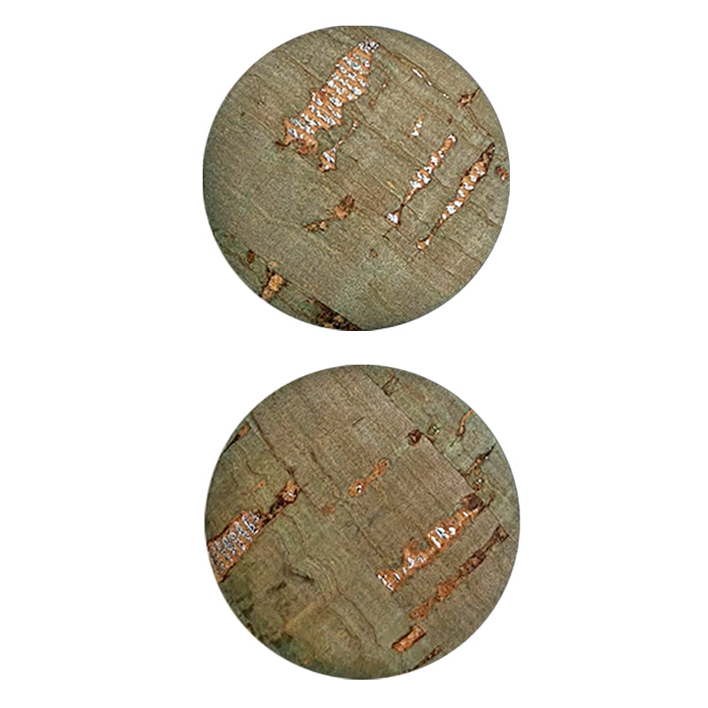 Belagio Enterprises 6pcs 1-inch Green Cork Buttons – Decorative Natural Wood-Style Fasteners for Sewing & Crafts (2pcs per Card | 3 Cards per Order)