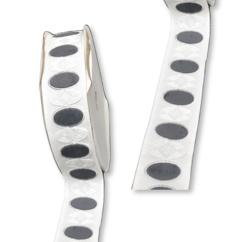 Belagio Enterprises 2 1/2-inch Dark Grey Luxury Velvet Decorative Tape - Soft Texture Border Trim - 25 Yard Roll for Upholstery, Drapery & Home Decor