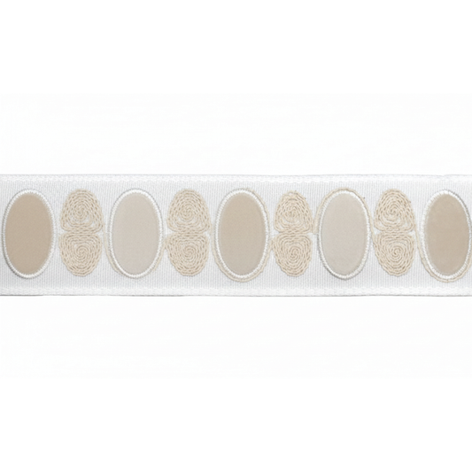 Belagio Enterprises 2 1/2-inch Taupe Luxury Velvet Decorative Tape - Soft Texture Border Trim - 25 Yard Roll for Upholstery, Drapery & Home Decor