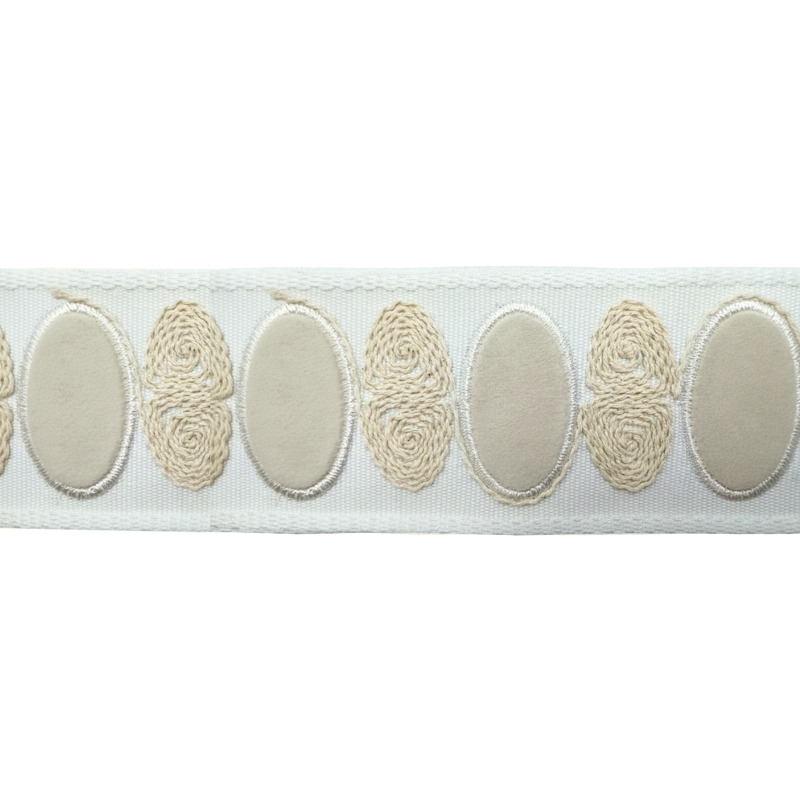 Belagio Enterprises 2 1/2-inch Taupe Luxury Velvet Decorative Tape - Soft Texture Border Trim - 25 Yard Roll for Upholstery, Drapery & Home Decor