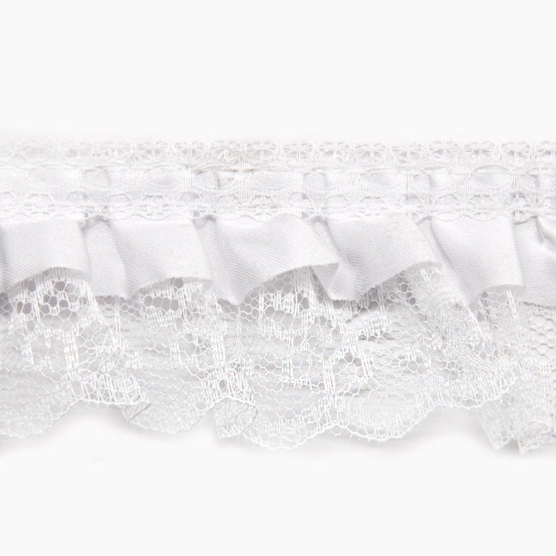 Gathered Lace with Satin Edge - 2" Width (50 YDS)-BP-200-27