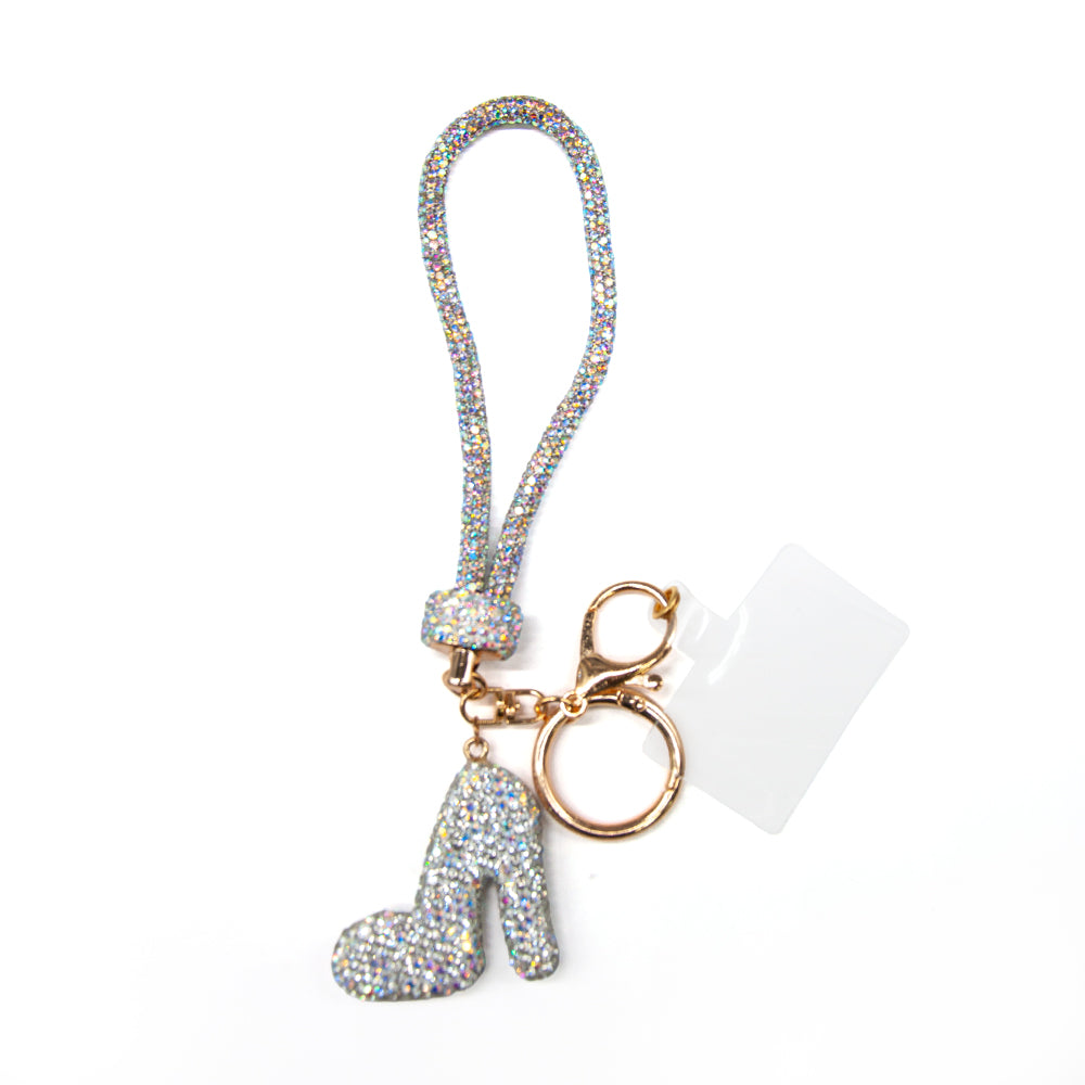 Belagio Enterprises 23cm Rhinestone Wristlet Keychains | Assorted Hand Charms 3-Pack | Colorful Mixed Accessory Bundle