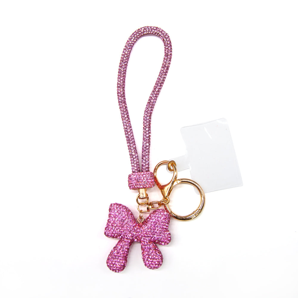 Belagio Enterprises 23cm Rhinestone Wristlet Keychains | Assorted Hand Charms 3-Pack | Colorful Mixed Accessory Bundle