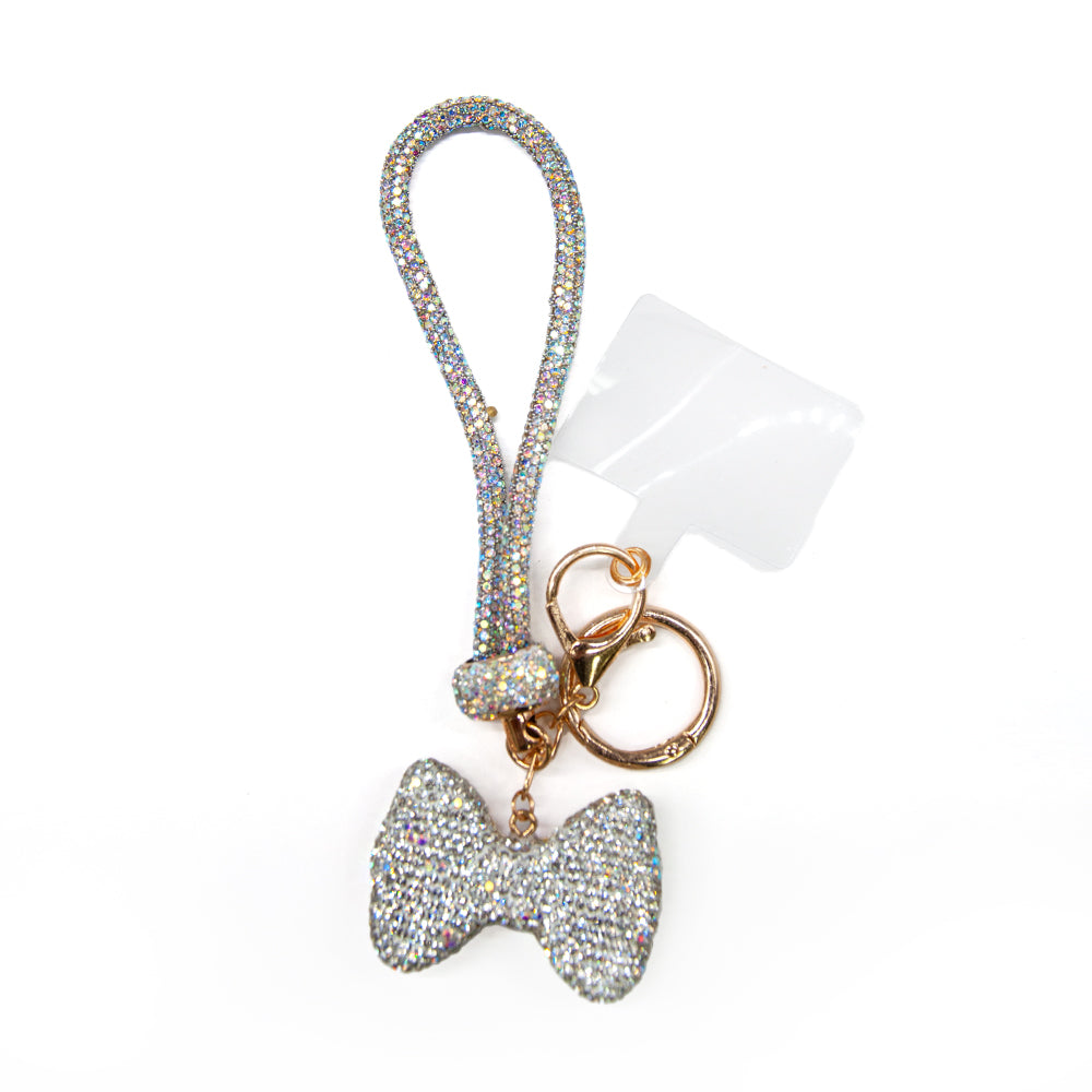 Belagio Enterprises 23cm Rhinestone Wristlet Keychains | Assorted Hand Charms 3-Pack | Colorful Mixed Accessory Bundle