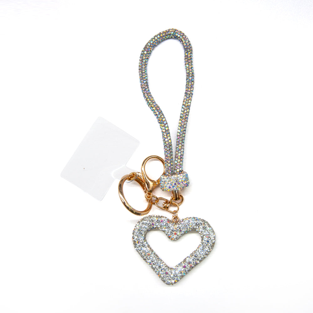 Belagio Enterprises 23cm Rhinestone Wristlet Keychains | Assorted Hand Charms 3-Pack | Colorful Mixed Accessory Bundle