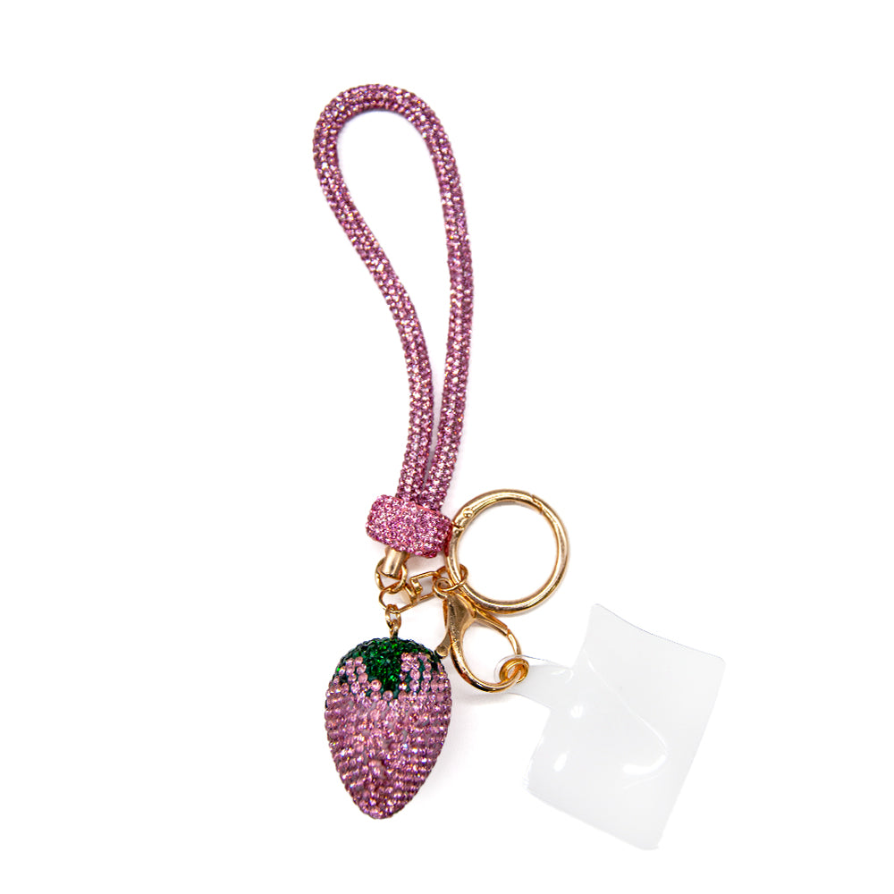 Belagio Enterprises 23cm Rhinestone Wristlet Keychains | Assorted Hand Charms 3-Pack | Colorful Mixed Accessory Bundle