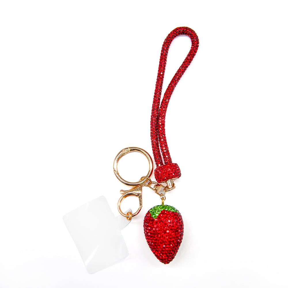Belagio Enterprises 23cm Rhinestone Wristlet Keychains | Assorted Hand Charms 3-Pack | Colorful Mixed Accessory Bundle