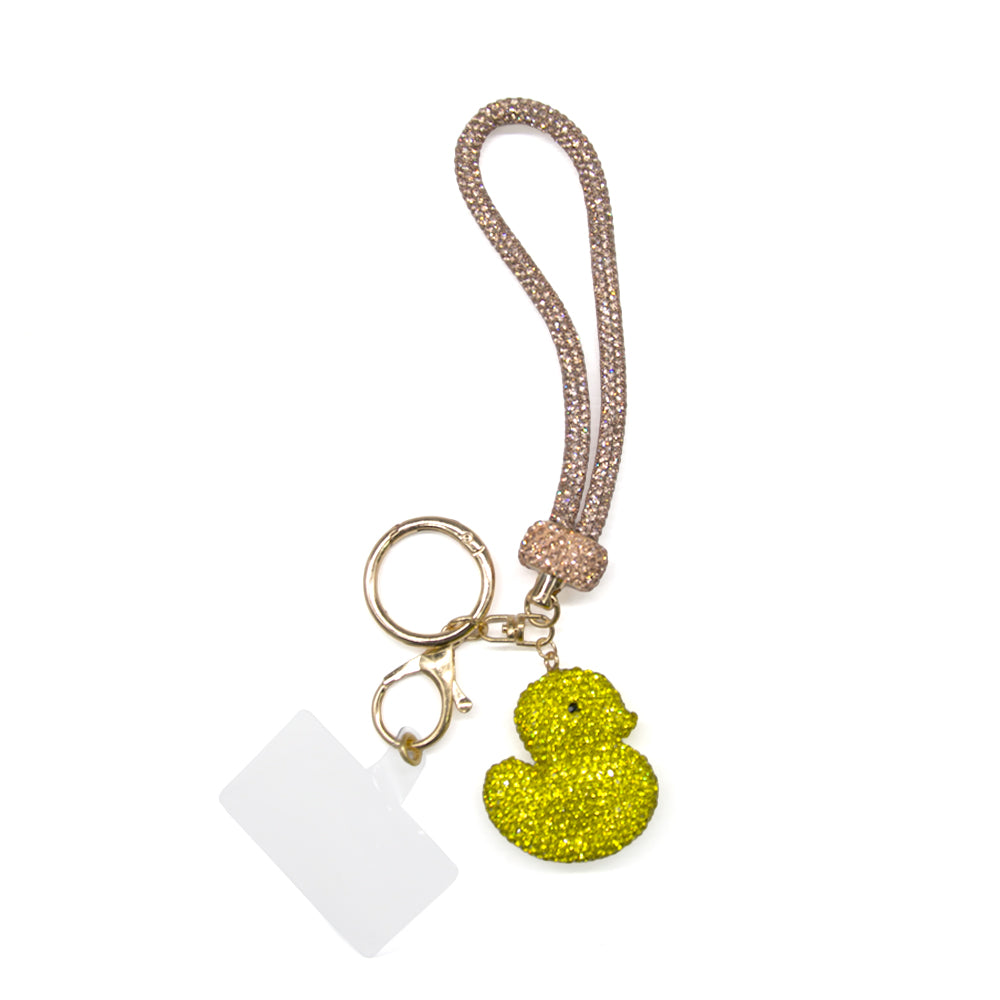 Belagio Enterprises 23cm Rhinestone Wristlet Keychains | Assorted Hand Charms 3-Pack | Colorful Mixed Accessory Bundle