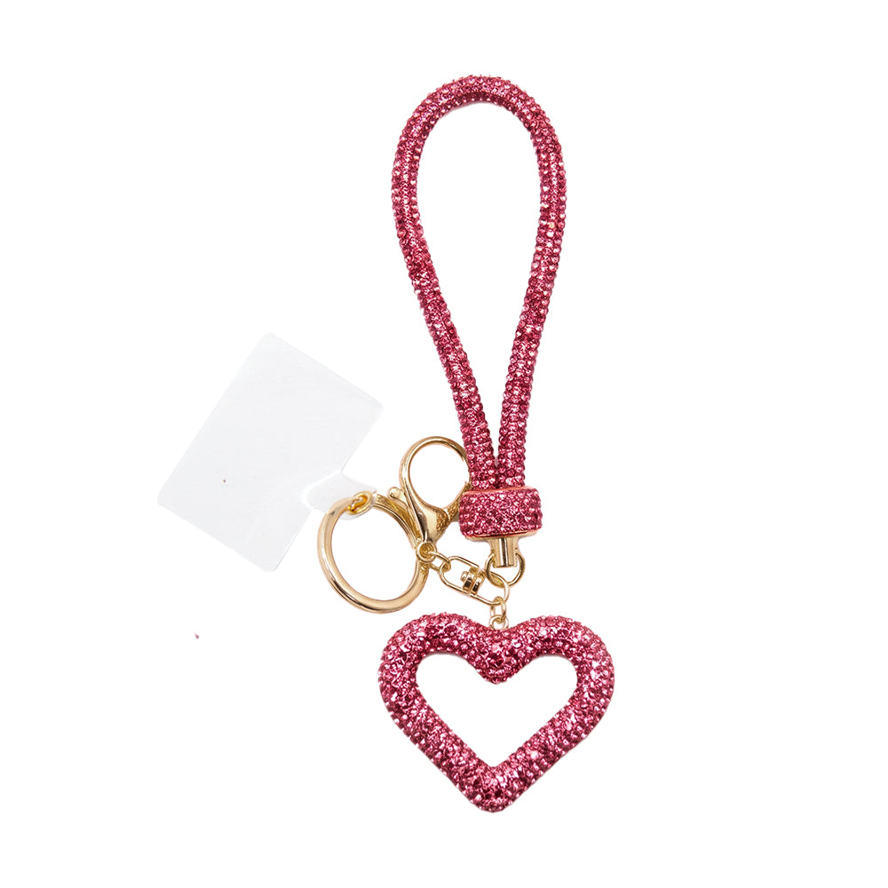Belagio Enterprises 23cm Rhinestone Wristlet Keychains | Assorted Hand Charms 3-Pack | Colorful Mixed Accessory Bundle