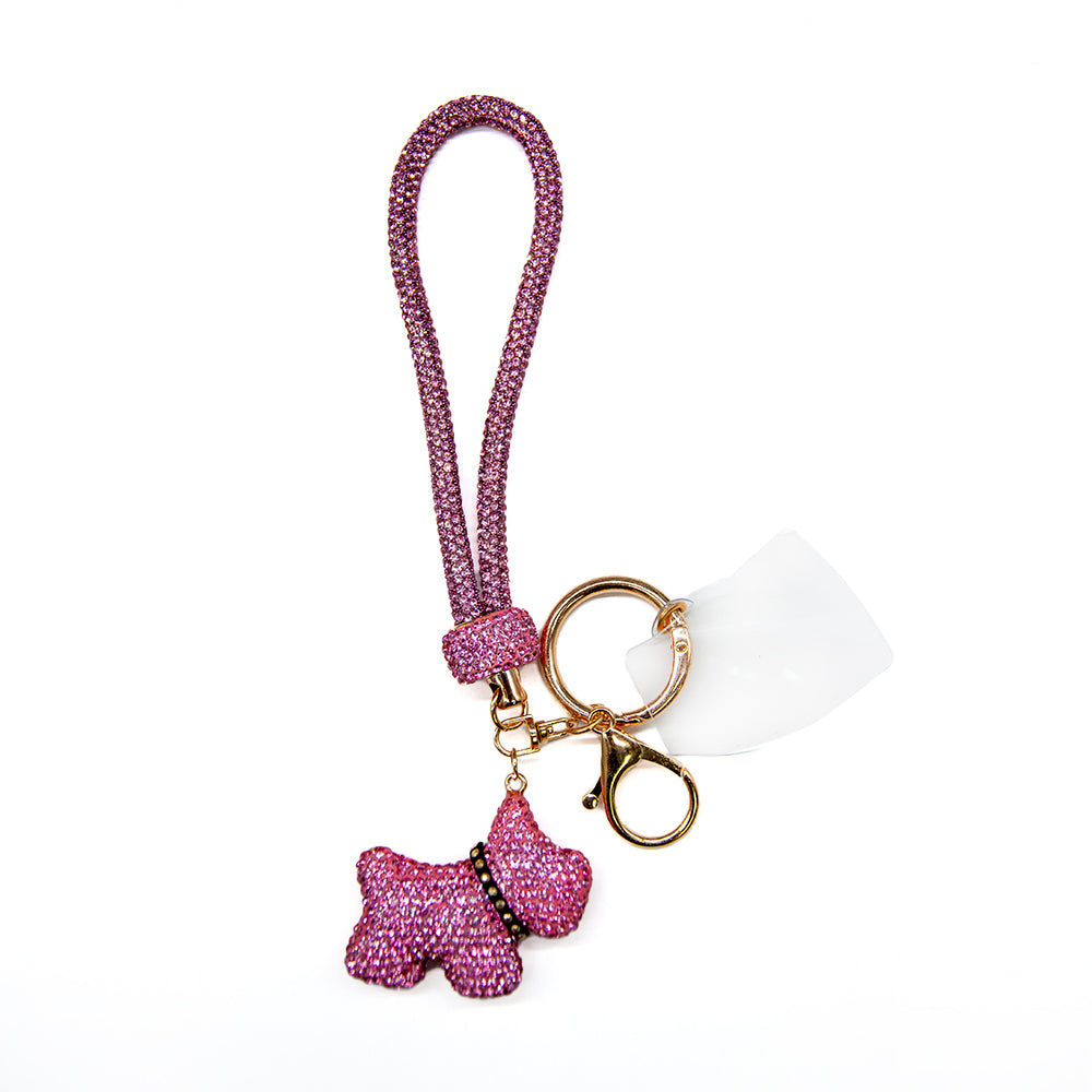 Belagio Enterprises 23cm Rhinestone Wristlet Keychains | Assorted Hand Charms 3-Pack | Colorful Mixed Accessory Bundle
