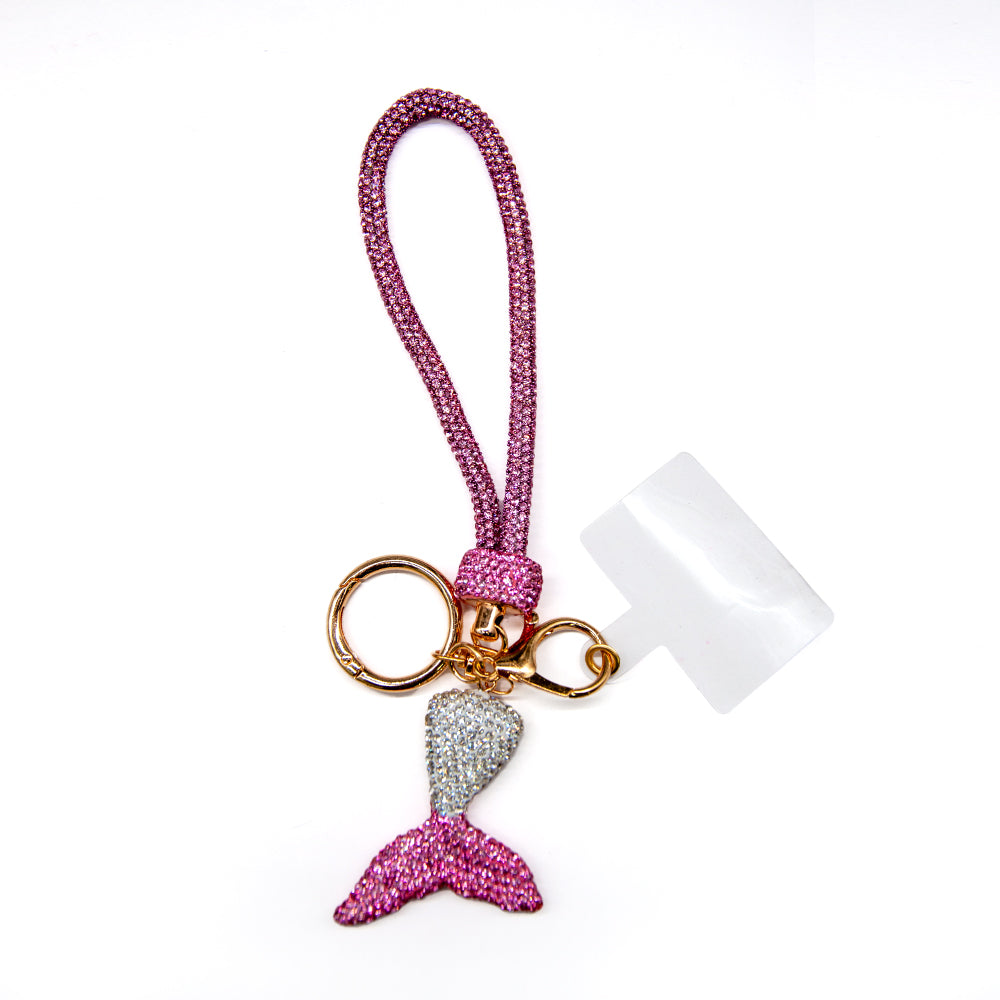 Belagio Enterprises 23cm Rhinestone Wristlet Keychains | Assorted Hand Charms 3-Pack | Colorful Mixed Accessory Bundle