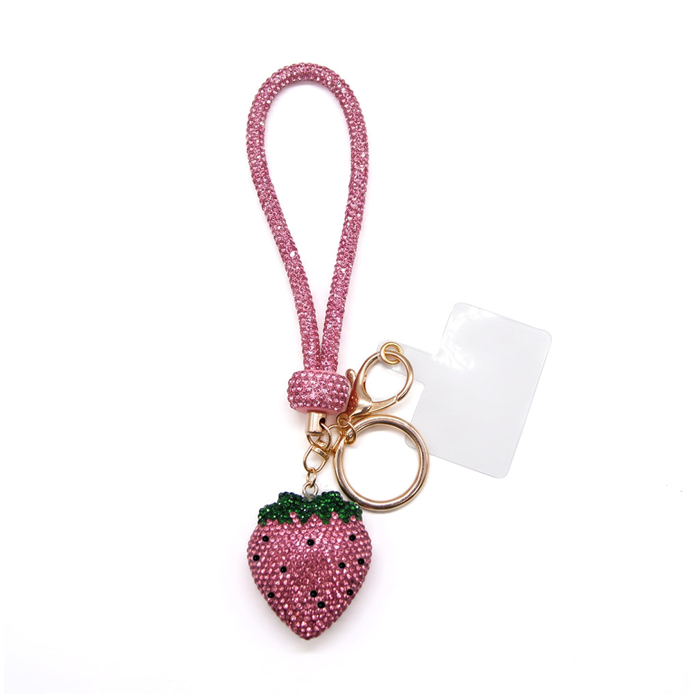 Belagio Enterprises 23cm Rhinestone Wristlet Keychains | Assorted Hand Charms 3-Pack | Colorful Mixed Accessory Bundle