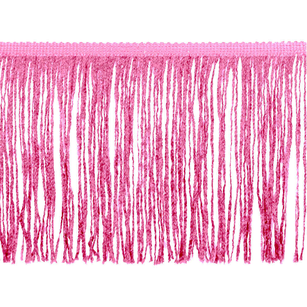 Belagio Enterprises 6" Metallic Chainette Fringe Trim, 15-Yard Roll – Pink – for Costumes, Apparel & Home Decor