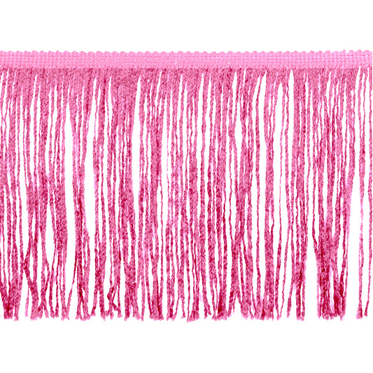 Belagio Enterprises 6" Metallic Chainette Fringe Trim, 15-Yard Roll – Pink – for Costumes, Apparel & Home Decor