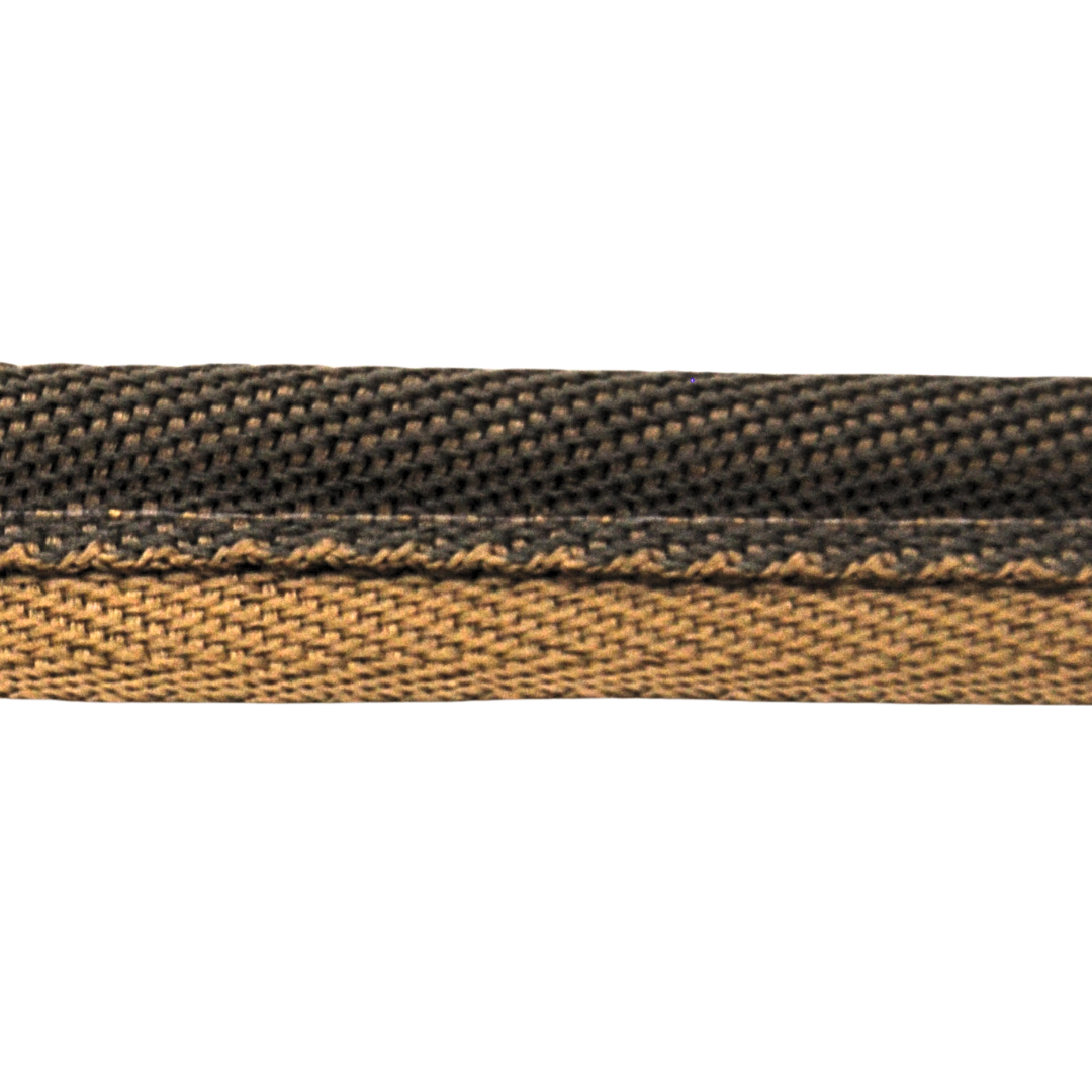 Belagio Enterprises 1/4-inch Piping Cord with Lip – Beige and Chocolate – 50 Yard Roll | Style BC-10098