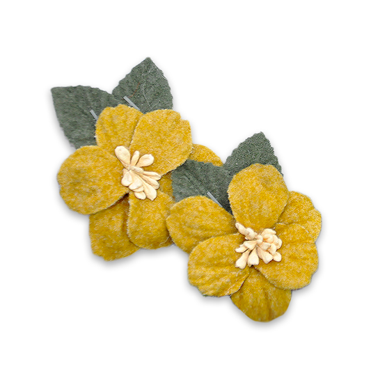 Gold Velvet Flower and Leaves BPP-A3-10