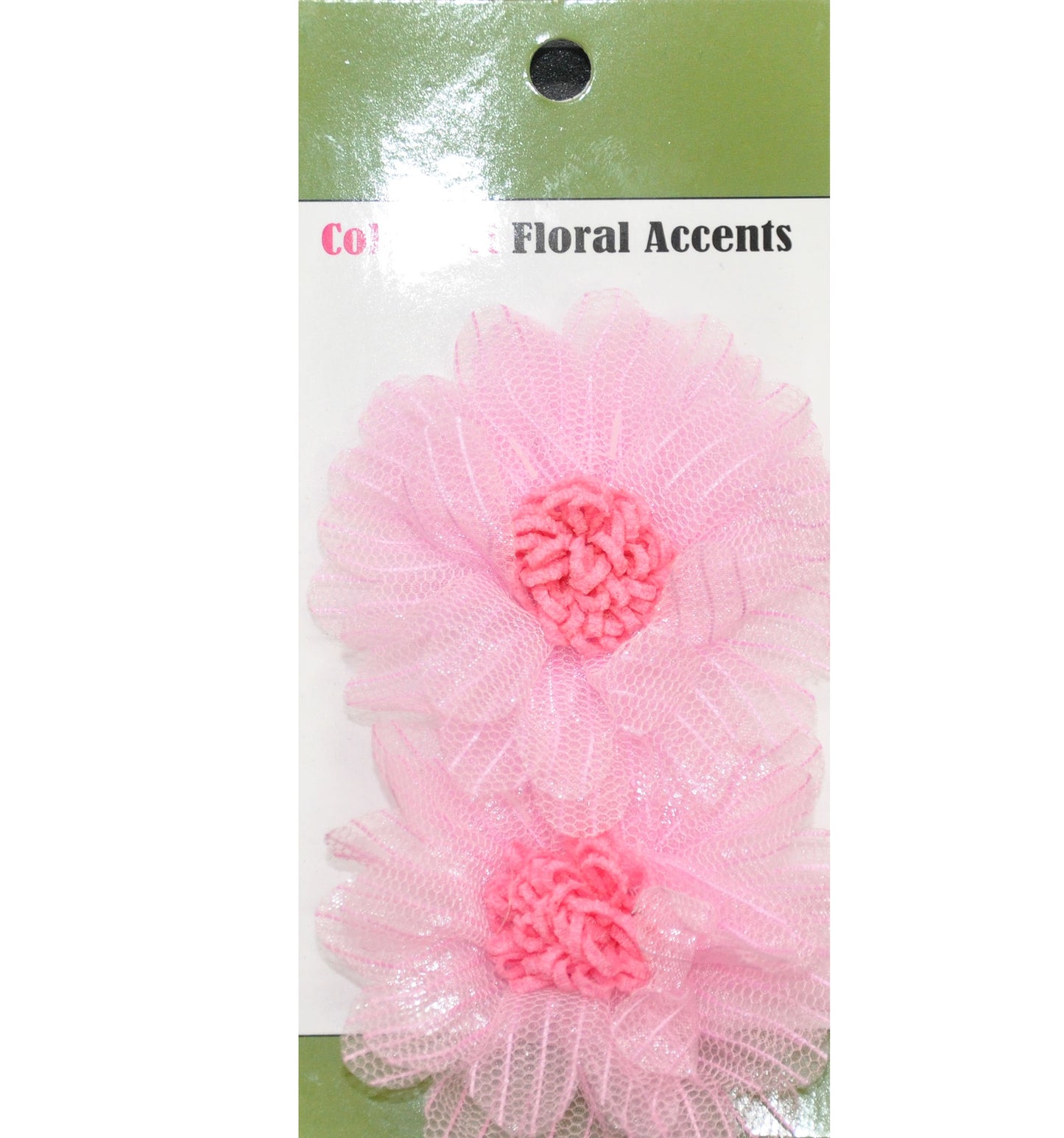 Fine Netting Flower - 3" round-BPP-A4-20 (6 Cards Per Order)