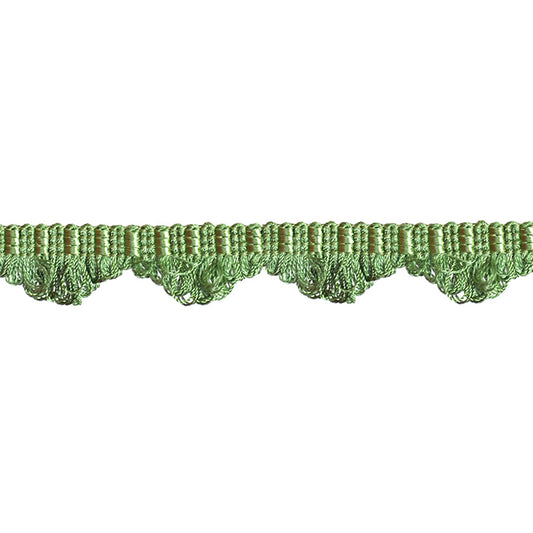 Colors Collection - 1" width Looped Border Fringe (25 Yard Roll) - BR-7004-25 Hunter Green