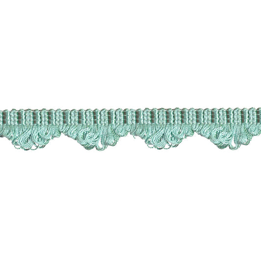 Colors Collection - 1" width Looped Border Fringe (25 Yard Roll) - BR-7004-33 Turquoise